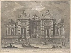 Tribute Prints: The Seconda Macchina for the Chinea of 1774: A Villa with Ancient Monuments and a