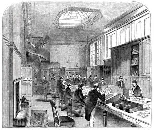 Officials Collection: The Secret-Office, at the General Post Office, 1844. Creator: Unknown