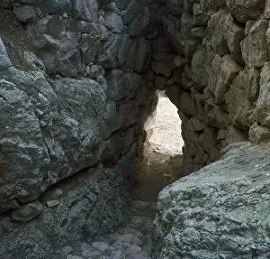 Archaeological Collection: The Secret Stairway to the postern gate of Tiryns, 15th century BC