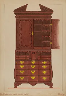 Drawers Gallery: Secretary, c. 1936. Creator: Rolland Livingstone