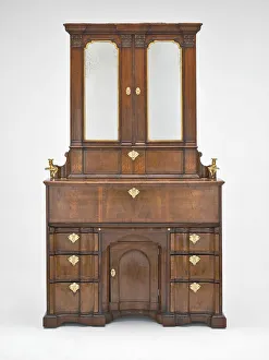 Linen Press Gallery: Secretary Cabinet, Ireland, 1732. Creator: John Kirkhoffer