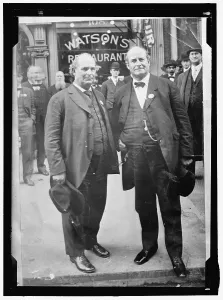 Twin Prints: Secretary William Jennings Bryan with his double