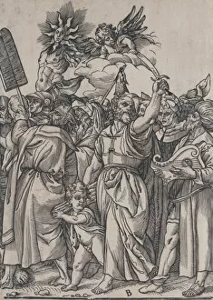 Vecellio Collection: Section B: Isaac, Noah and other figures, from The Triumph of Christ, 1836