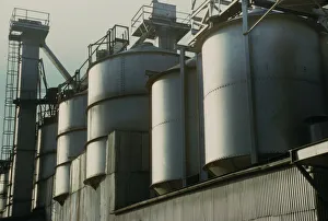 Raw Materials Prints: Section of the batch house at a plant