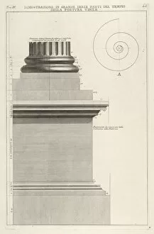 Section of column base from the Temple of Fortuna Virilis (Tempio della Fortuna Virile)
