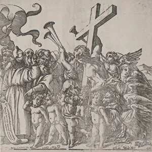 Andrea Andreasso Gallery: Section D: angels sounding trumpets etc, from The Triumph of Christ, 1836