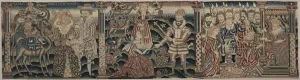 Wool And Silk Prints: Section of an Embroidered Frieze: Rebecca Meeting Isaac