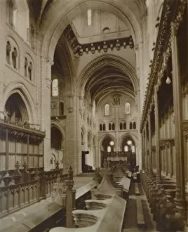 Buckfast Abbey Gallery: Section of the Interior, Buckfast Abbey Church, late 19th-early 20th century