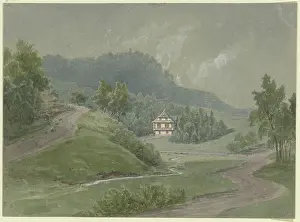 Path Prints: Section of the Odenwald?, 19th century. Creator: Karl Peter Burnitz