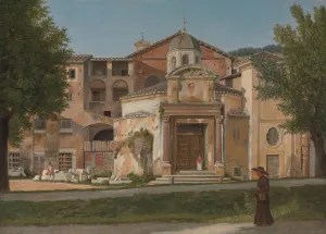 A Section of the Via Sacra, Rome (The Church of Saints Cosmas and Damian), ca. 1814-15
