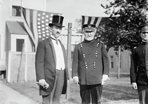 Garden Party Prints: Sec'y Stimson, Gen. F.D. Grant, 1911. Creator: Bain News Service