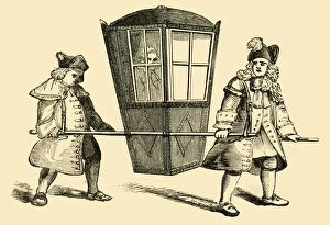 Cassell Collection: A Sedan Chair, (1881). Creator: Unknown