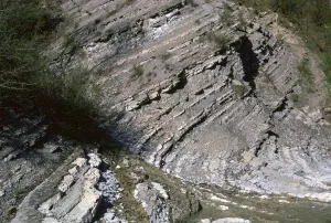 Sedimentary Rock Prints: Sedimentary rocks showing their strata