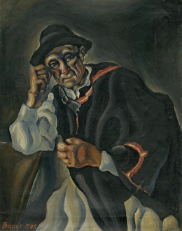 Konstantn Prints: Sedliak (Peasant), 1925. Creator: Konstantin Bauer