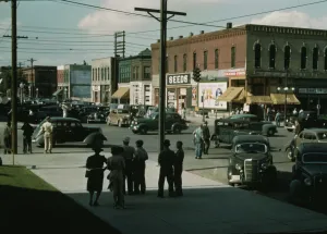 Vachon John Gallery: Seed and feed store, Lincoln, Nebraska, 1942. Creator: John Vachon