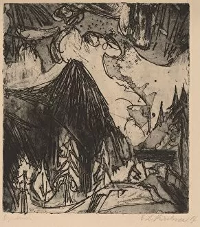 Alpine Collection: The Seehorn, 1919. Creator: Ernst Kirchner