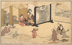 Good Fortune Prints: Seeing a Performance, 1789. Creator: Kitagawa Utamaro