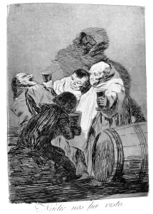 No one has seen us, 1799. Artist: Francisco Goya