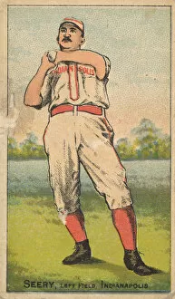 Baseball Player Gallery: Seery, Left Field, Indianapolis, from the Gold Coin series (N284