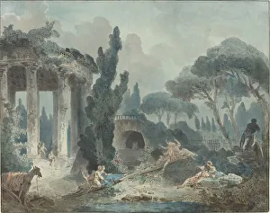 Robert Hubert Prints: The Seesaw. Creator: Hubert Robert