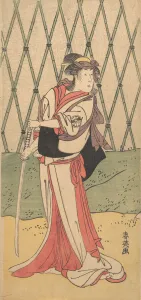 Segawa Kikunojo, in a Female Role, 1762-1819. Creator: Katsukawa Shun ei