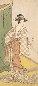 Decollete Gallery: Segawa Kikunojo III, ca. 1785. Creator: Katsukawa Shunjo