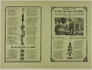 Spanish Text Prints: Segunda parte del triste y muy doloroso llanto fúnebre (Second Part of the Sad)