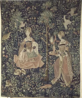 Fashion Accessories Collection: The Seigniorial Life: Embroidery (La vie seigneuriale: la broderie), Tapisserie, c. 1520