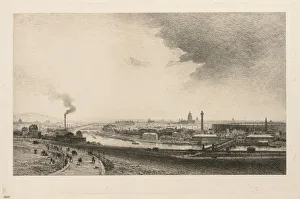Maxime Lalanne Prints: On the Seine, 1867. Creator: Maxime Lalanne (French, 1827-1886)