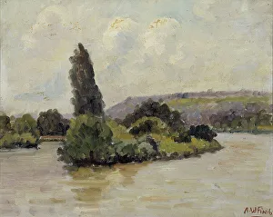 A W Finch Prints: Seine, 1926. Creator: Alfred William Finch