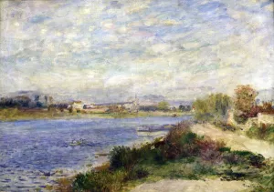 Val Doise Prints: The Seine at Argenteuil, c1883. Artist: Pierre-Auguste Renoir