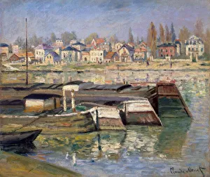 Hauts De Seine Prints: Seine at Asnieres, 1873. Artist: Claude Monet