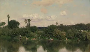 Anglers Gallery: On the Seine. Creator: Martin Rico y Ortega