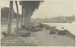 Seine Gallery: On the Seine—Near Paris, 1894, printed 1897. Creator: Alfred Stieglitz