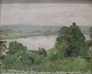 Nabis Prints: Seine near Vernon, 1911. Creator: Pierre Bonnard