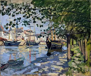 Sailboat Gallery: Seine at Rouen, 1872. Artist: Claude Monet