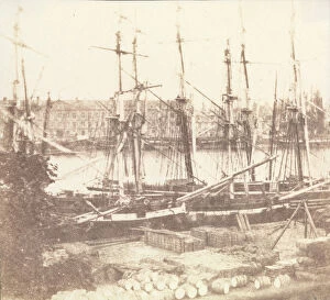 Rouen Gallery: The Seine at Rouen, May 1843. Creator: William Henry Fox Talbot
