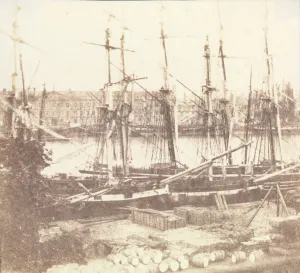 Fox Talbot Prints: The Seine at Rouen, May 1843. Creator: William Henry Fox Talbot