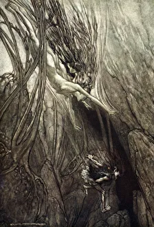 Taking Prints: Seize the despoiler! Rescue the gold! Help us! Help us! Woe! Woe!, 1910. Artist