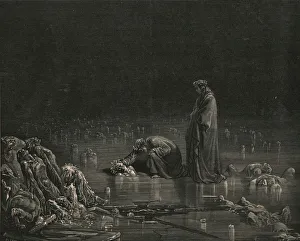Vergilius Maro Prints: Then seizing on his hinder scalp, I cried: Name thee, or not a hair shall tarry here
