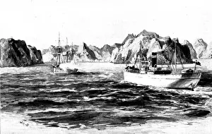 Steamship Prints: The Seizure of Arms off the Persian Coast, 1898. Creator: Unknown