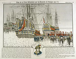 Seizure of the Dutch Fleet by the troops of Pichegru, January, 1795, (19th century)