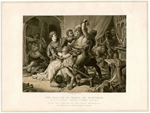 Fighting Collection: The seizure of Roger de Mortimer (1287-1330) at Nottingham Castle, 19th century. Artist: Noel Paton