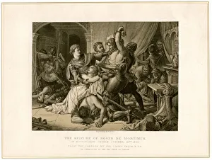 Noel Prints: The seizure of Roger de Mortimer (1287-1330) at Nottingham Castle
