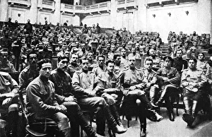 Seizure of the Russian Parliament in Petrograd by revolutionary soldiers, Russia, 1917
