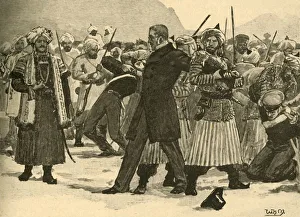 Capturing Collection: Seizure of Sir William Macnaghten by Akbar Khan, Afghanistan, 1841 (c1890). Creator: Unknown