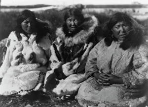 Furs Prints: Selawik women, c1929. Creator: Edward Sheriff Curtis