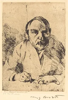 Corinth Lovis Prints: Selbstbildnis (Self-Portrait), 1912. Creator: Lovis Corinth