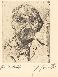 Selbstbildnis (Self-Portrait), 1921/1922. Creator: Lovis Corinth Selbstbildnis (Self-Portrait), 1921/1922. Creator: Lovis Corinth