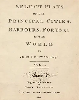 Select Plans of the Principal Cities, Harbours & Forts in the World by John Luffman, 1801